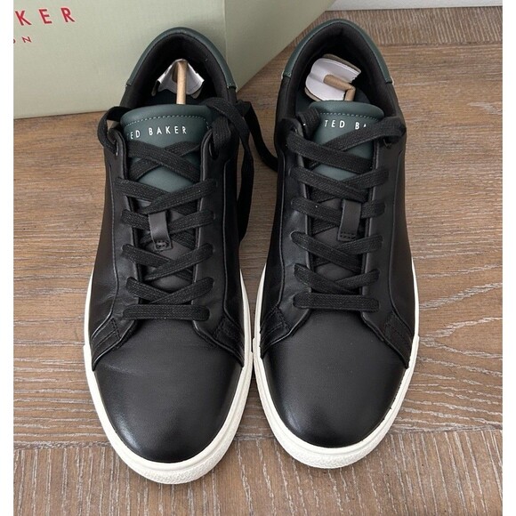 Ted Baker Robberto Men’s Size 10 Black Lace Up Leather Sneakers  Shoes main image 7